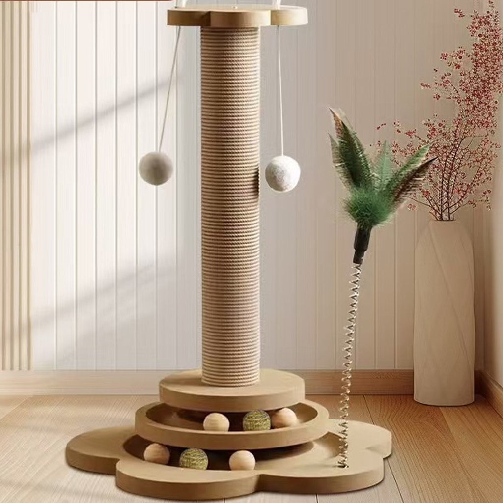 Cat Scratching Post with Ball Track – 46cm – product view 1