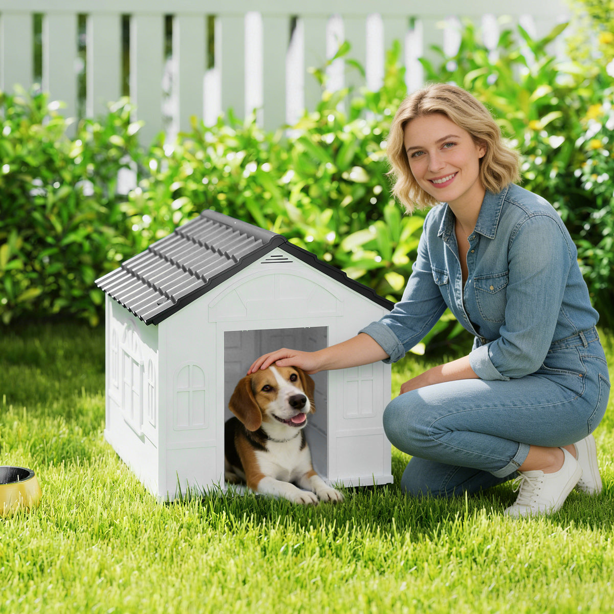 Plastic dog kennel for medium dogs – image 4