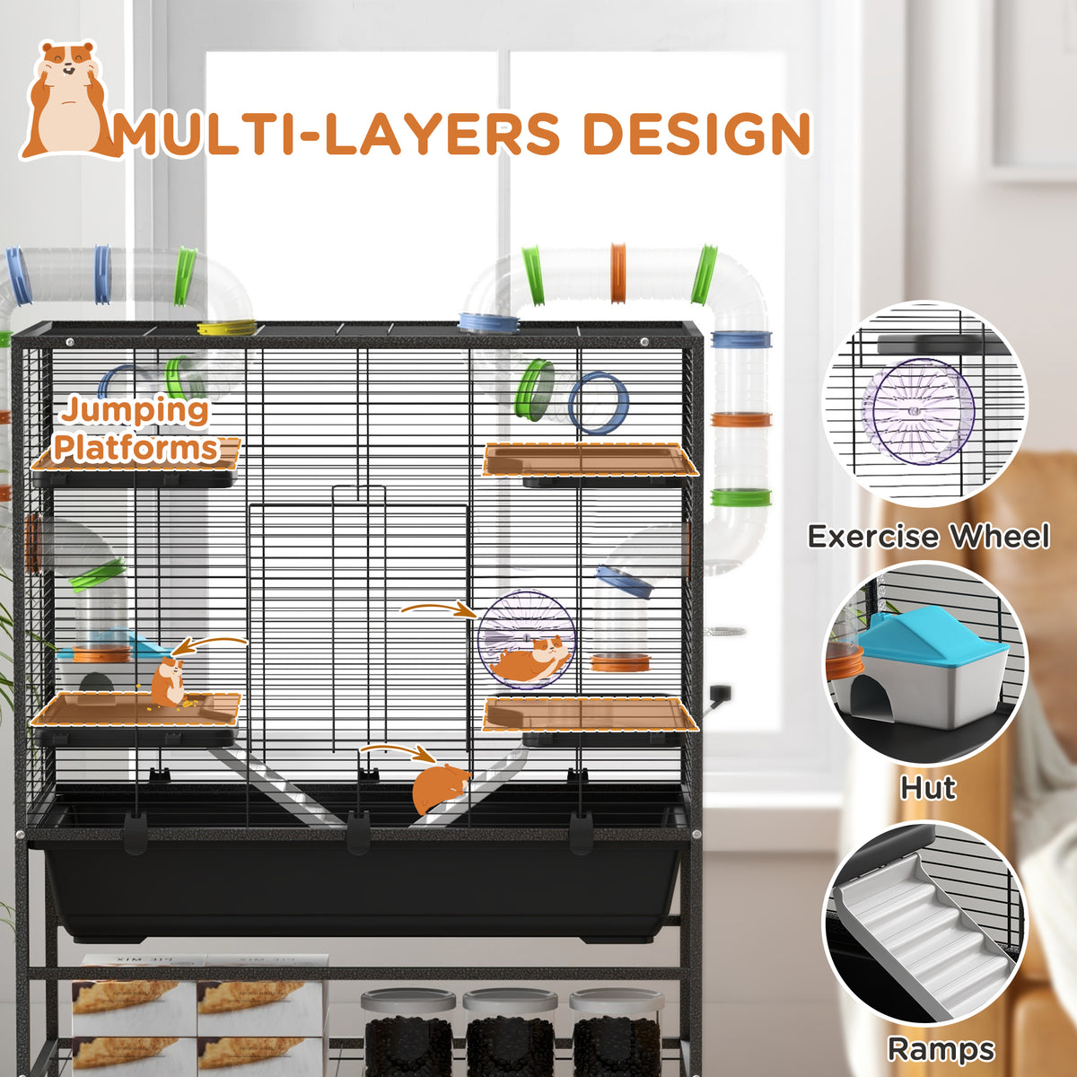 Large hamster and gerbil cage – image 4