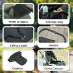 Folding dog stroller – image 1