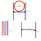 PawHut Dog Agility Set – Jump, Hoop & Poles – product view 3