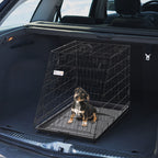 PawHut Folding Trapeze Dog Crate – 93cm – product view 2