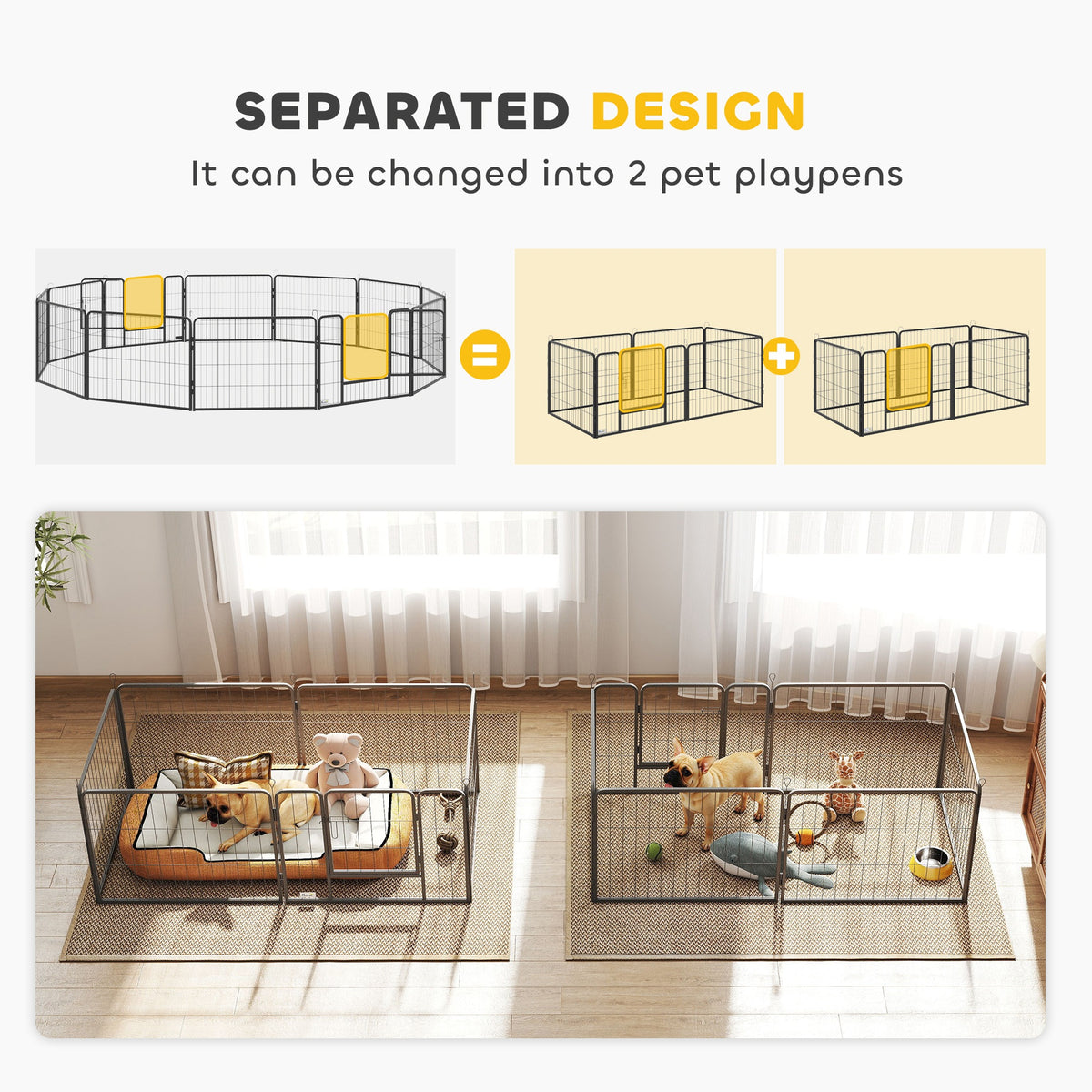 Silver puppy playpen – image 5