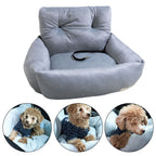 Soft Pet Car Seat Bed – Grey, 55 × 40 × 30cm – product view 1