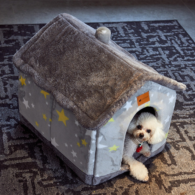 Foldable pet cave bed – image 5