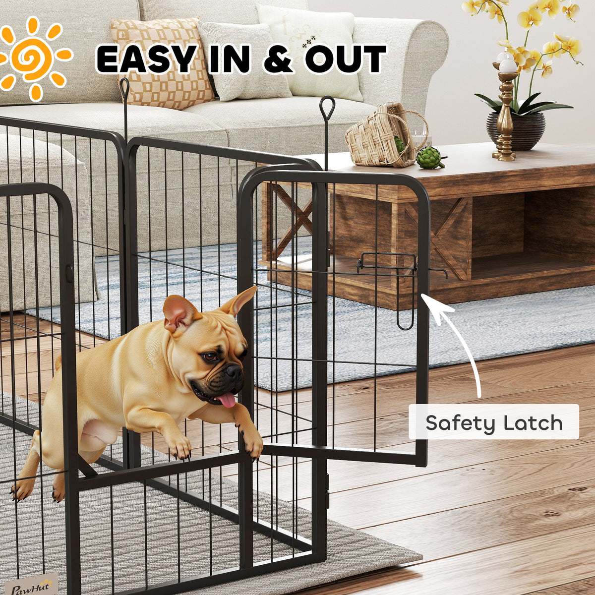 Eight-panel dog playpen – image 5