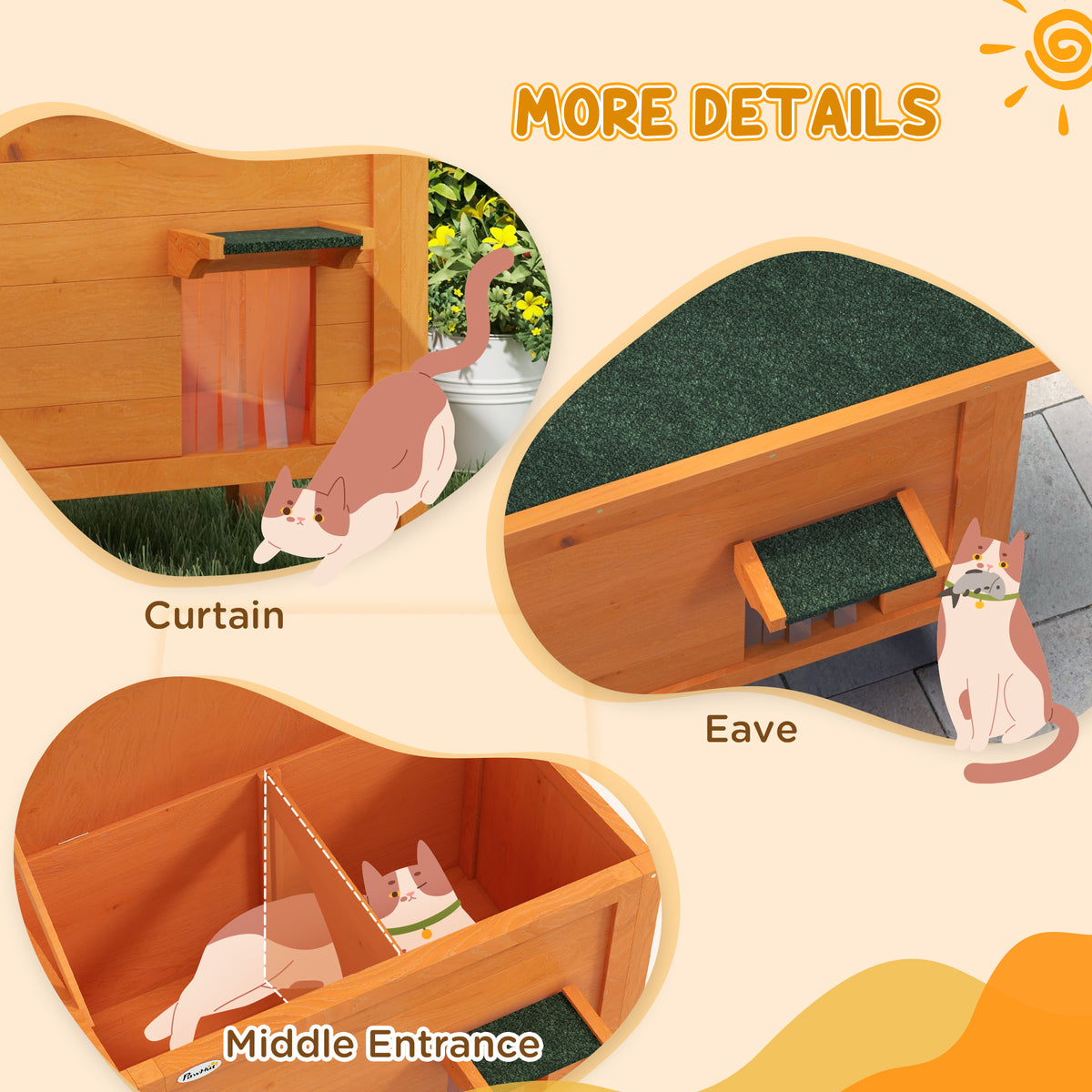 Wooden cat house – image 3