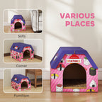 Cardboard cat house and scratching board – image 2