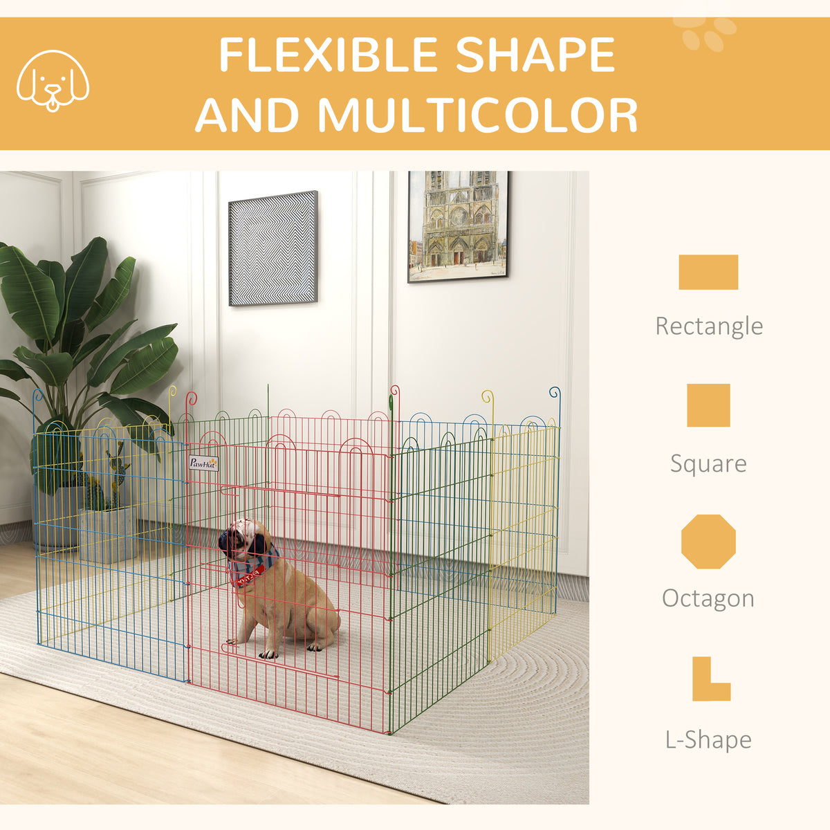 Eight-panel pet playpen – image 4