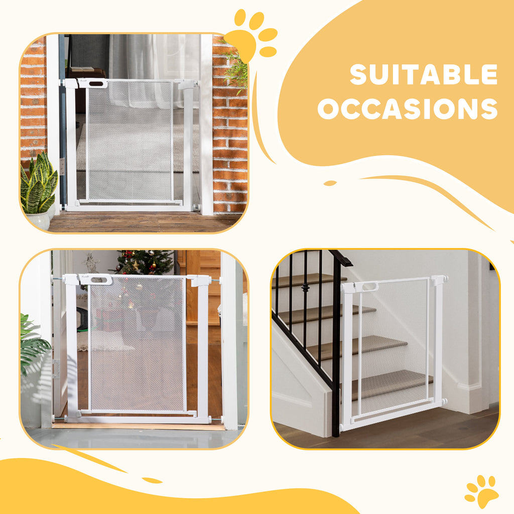 Black auto-close dog safety gate – image 3