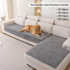 Plush Pet Sofa Protector – Grey – product view 1