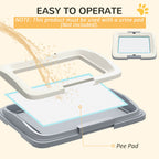 PawHut Dog Toilet Tray – Grey, 46.5cm – product view 4