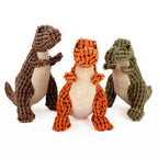 Plush squeaky dinosaur dog toy – image 5