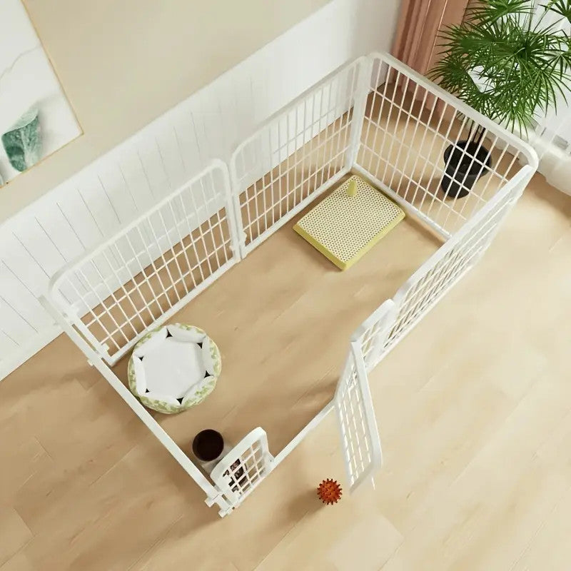 Six-panel metal pet playpen – image 3