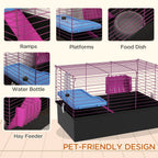 PawHut Small Animal Cage with Ramp – 71cm – product view 5