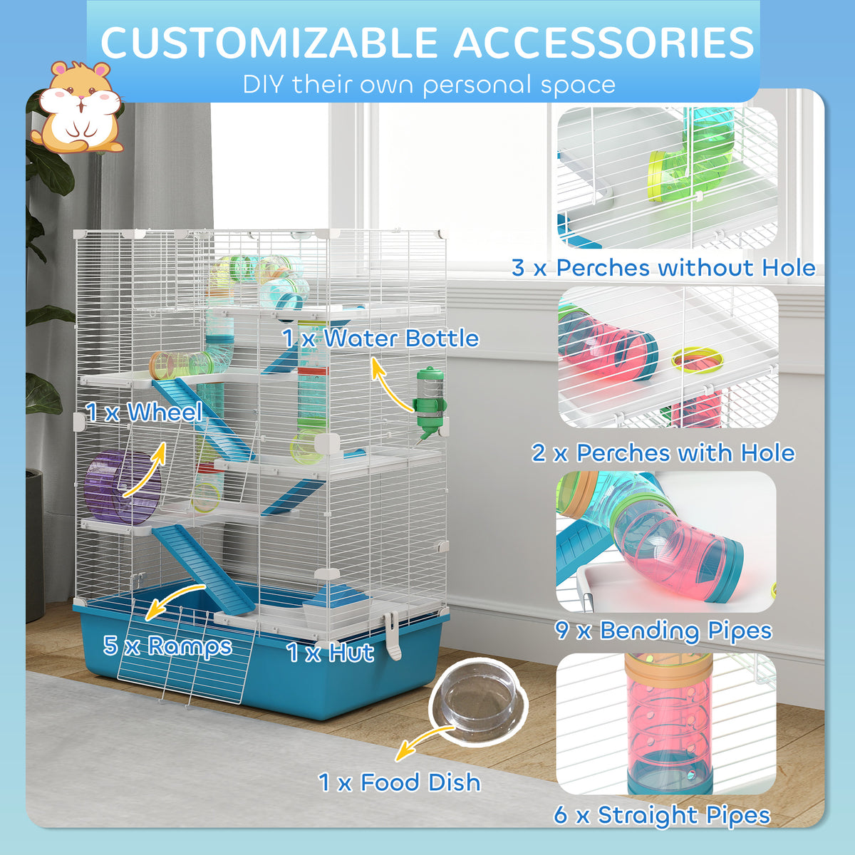 Six-tier hamster cage – image 3