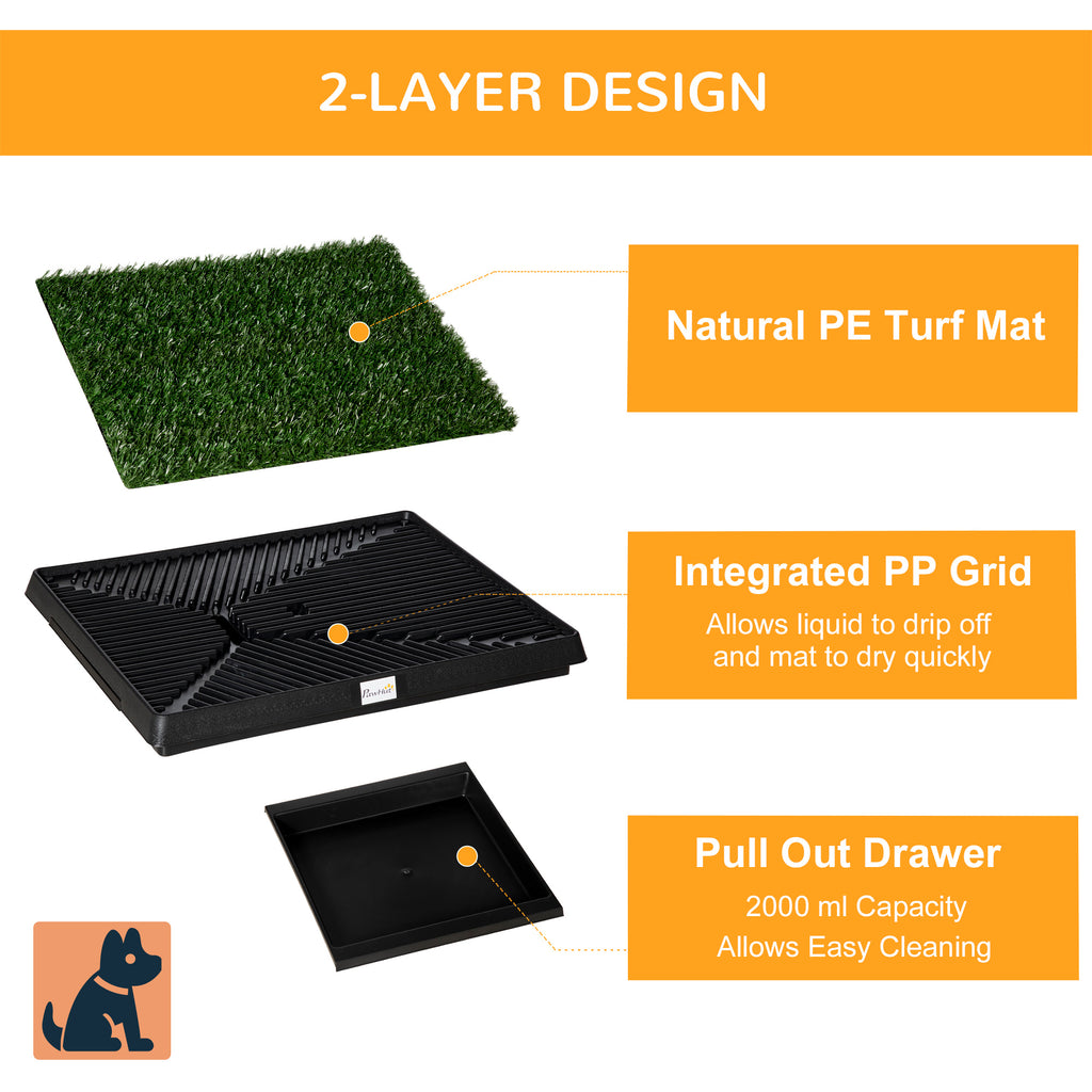PawHut Grass Dog Toilet Tray – 63 × 51cm – product view 5