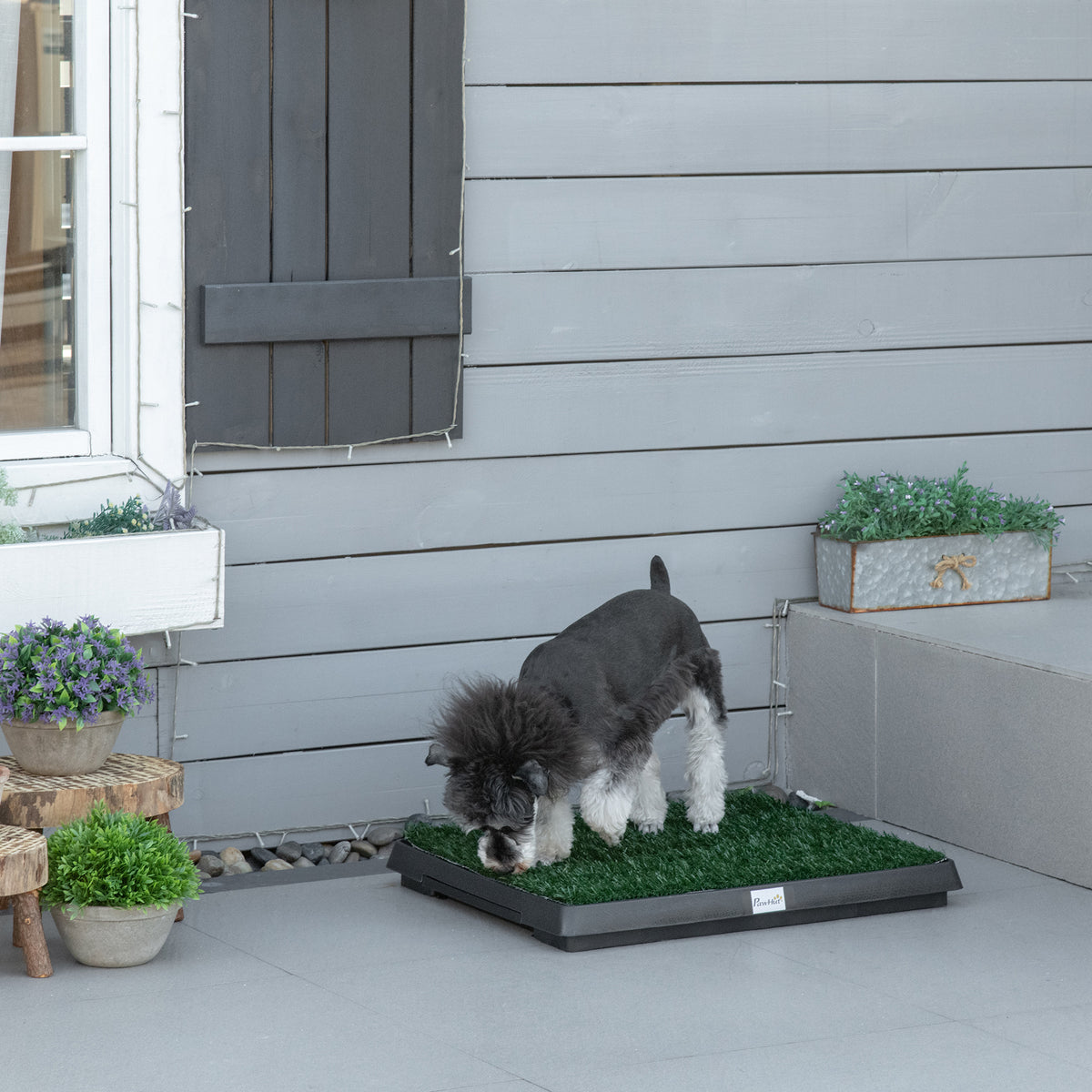 PawHut Grass Dog Toilet Tray – 63 × 51cm – product view 2