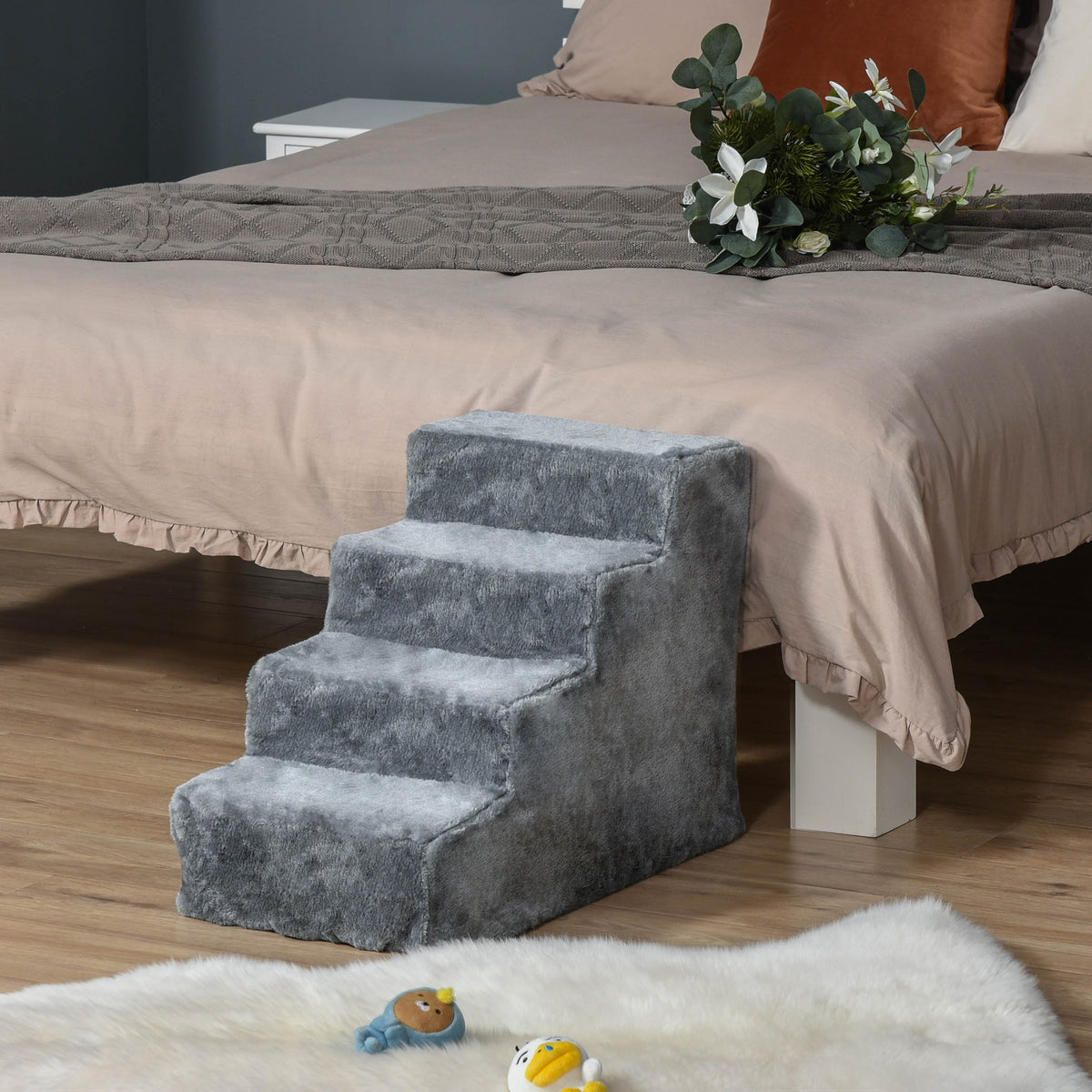 PawHut four-step pet stairs – image 5