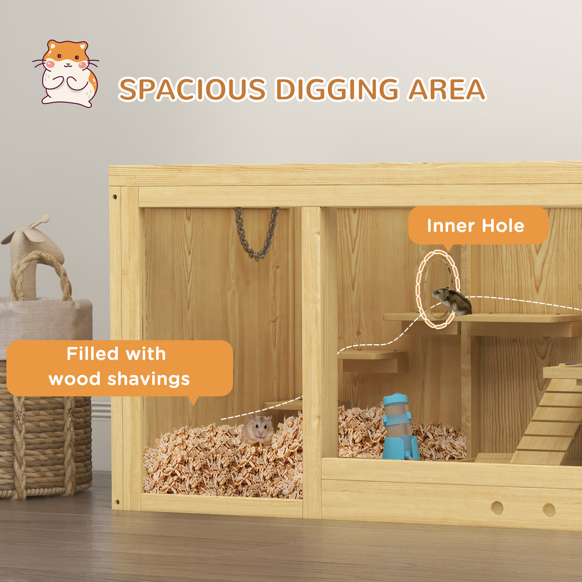 Wooden hamster cage – image 5