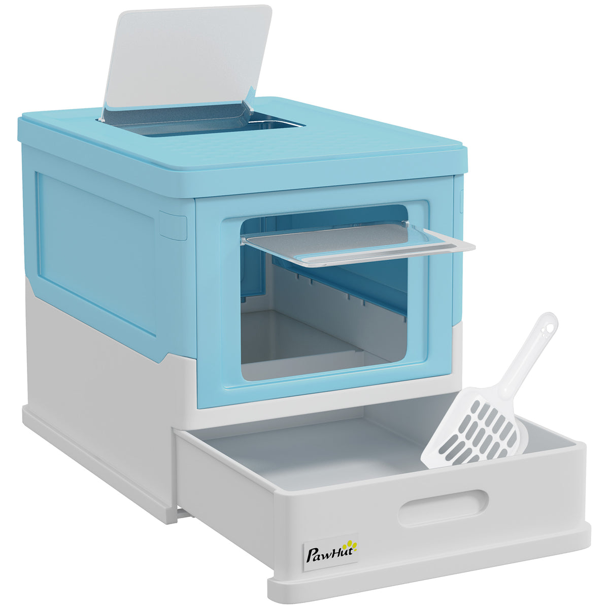 PawHut hooded cat litter box – image 5