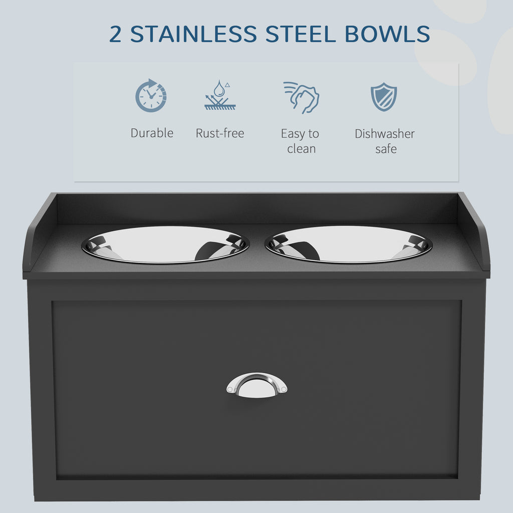 Raised dog feeding station – image 2