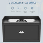 Raised dog feeding station – image 2