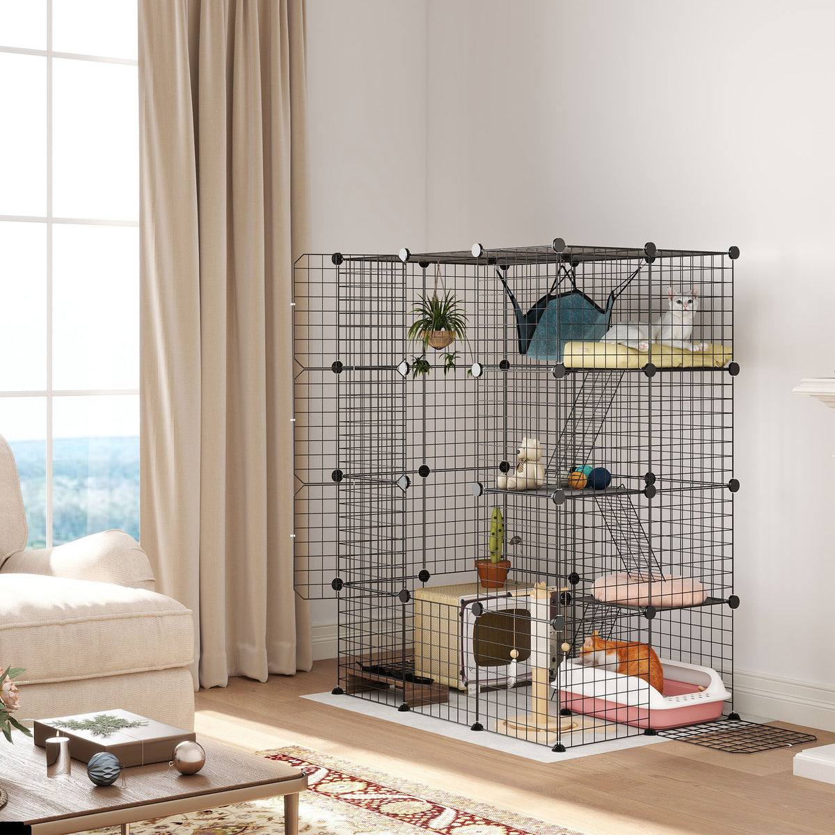Four-tier cat cage – image 4