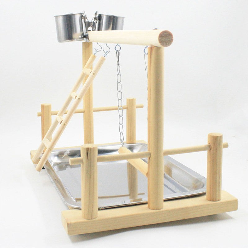 Wooden bird playstand – image 3