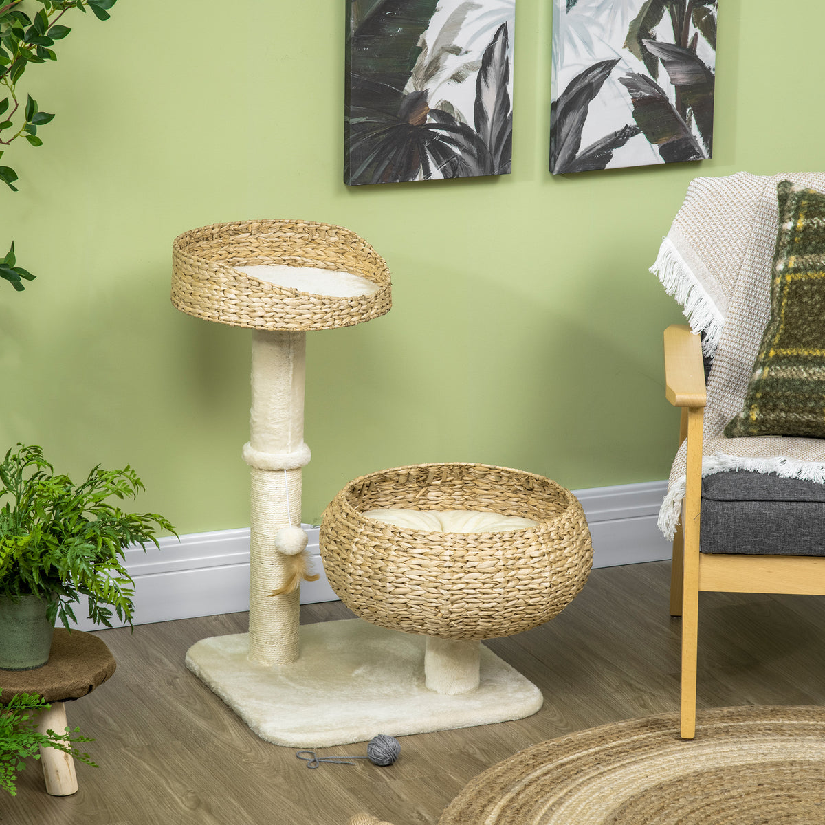 PawHut 72cm cat tree – image 5