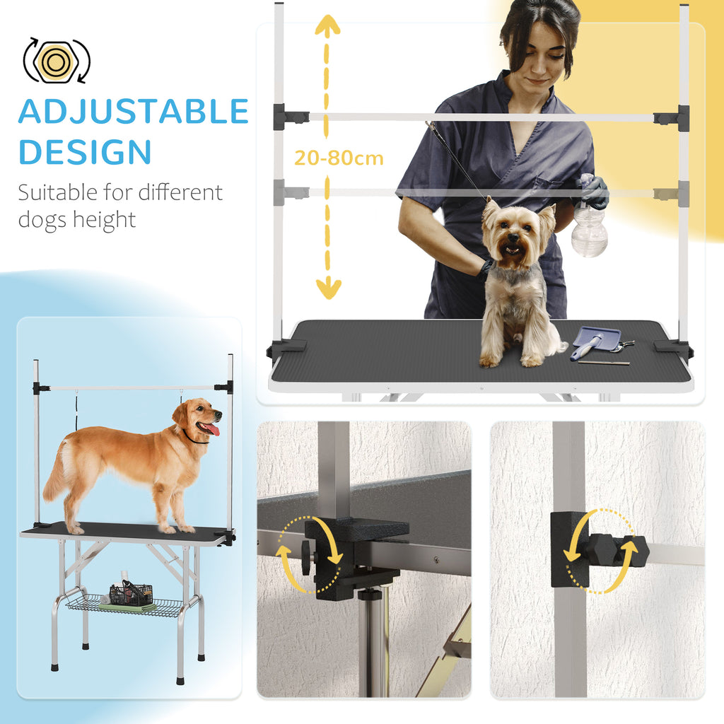 PawHut Folding Dog Grooming Table – 107cm – product view 4