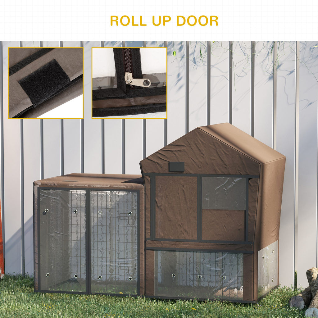 Rabbit hutch cover – brown – image 4