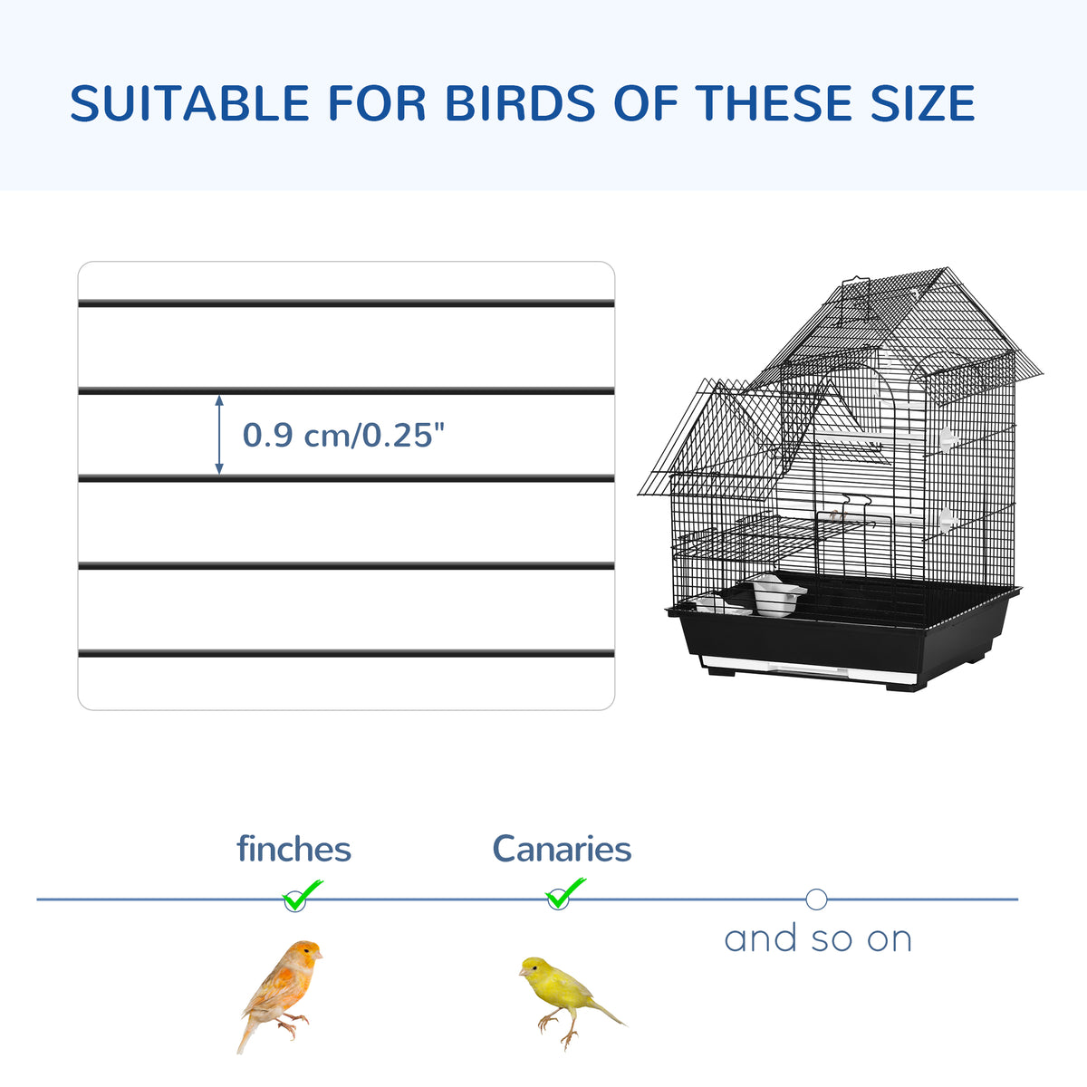 PawHut small bird cage – image 2
