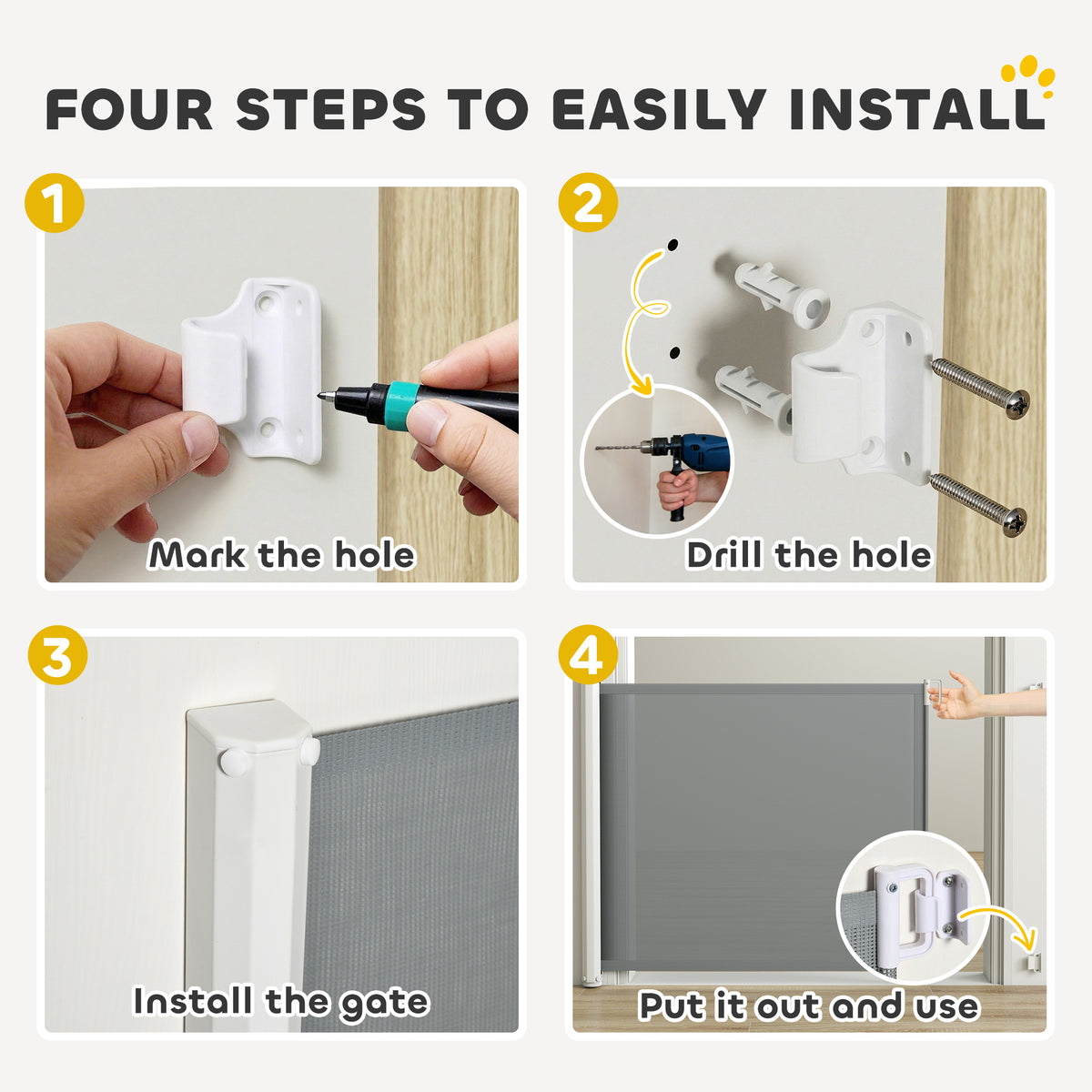 Retractable pet safety gate – image 3