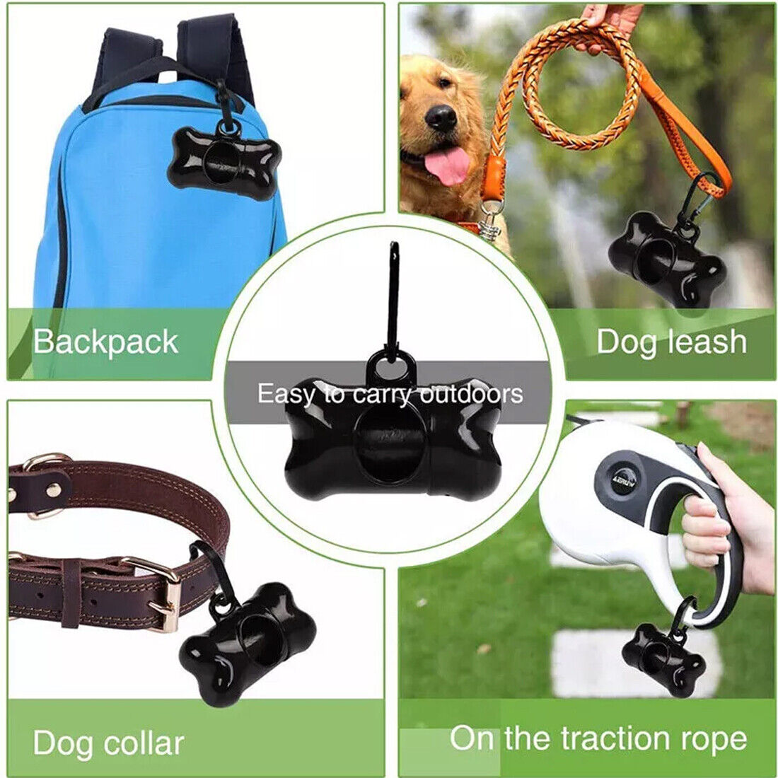Dog Poo Bags & Dispenser – 1,100 Bags – product view 6
