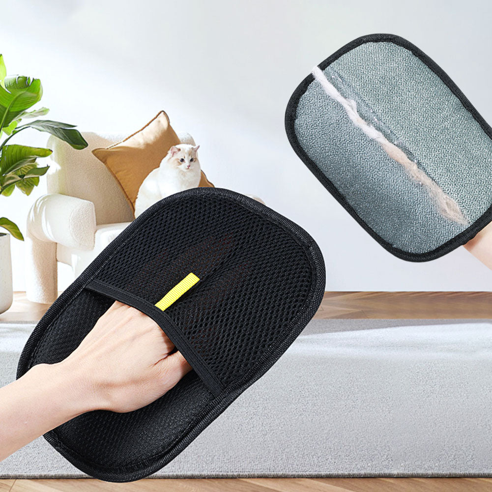 Pet grooming hair remover mitt – image 3