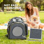 PawHut Soft Cat Carrier – Grey, 42cm – product view 5