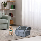 PawHut Folding Pet Carrier – Grey, 41cm – product view 2