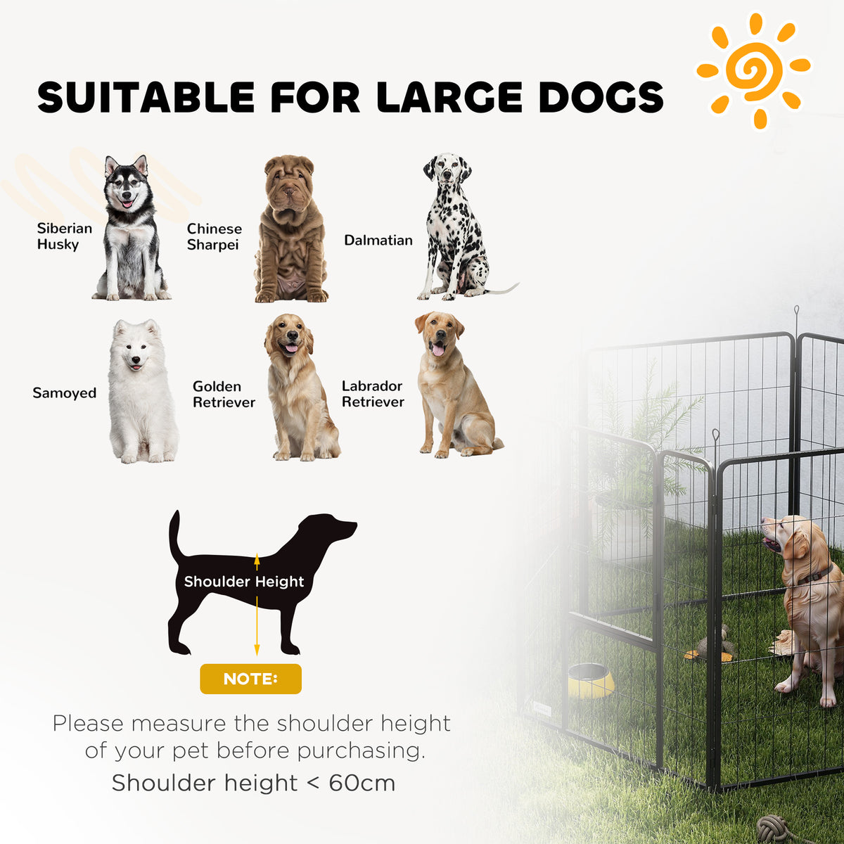 Six-panel dog playpen – image 3