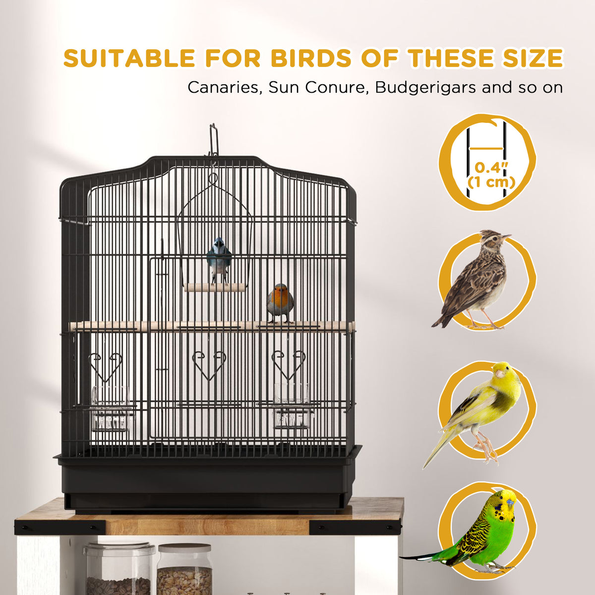 Large metal bird cage – image 1