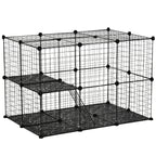 PawHut 39-Panel Small Animal Cage with Ramps – product view 1