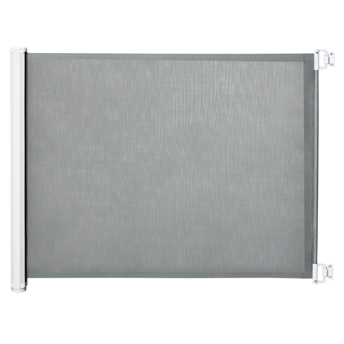 PawHut Retractable Pet Gate – Grey, 115cm – product view 1