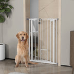 Extra-tall pet gate with cat flap – image 4