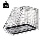 PawHut Folding Trapeze Dog Crate – 93cm – product view 3