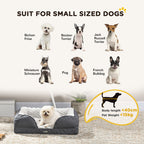 PawHut Cushioned Dog Bed – Charcoal, 70 × 50cm – product view 4