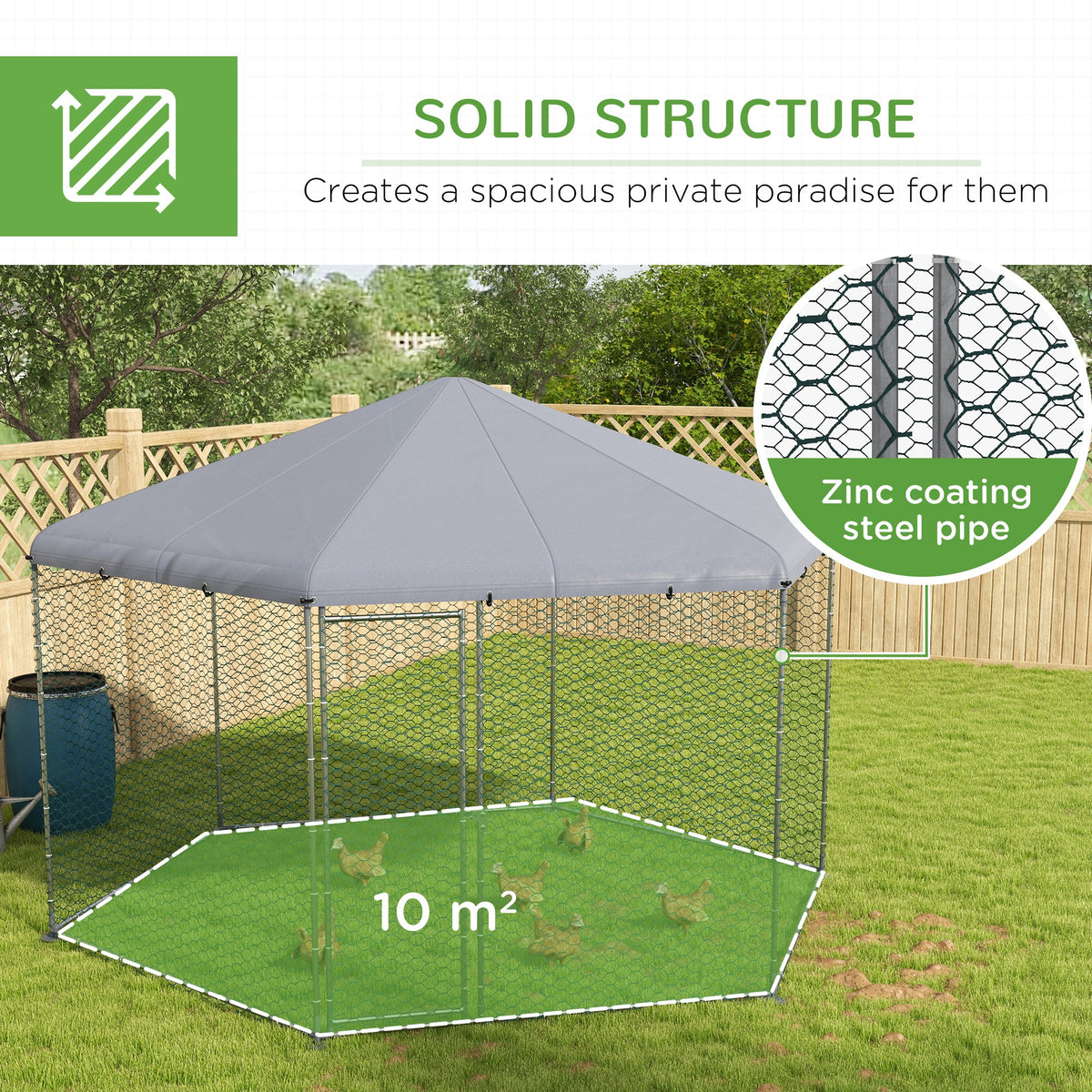 Chicken coop with outdoor run – image 4
