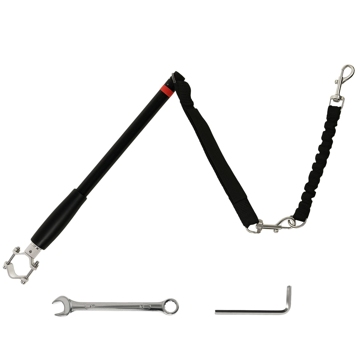 PawHut Bicycle Dog Lead with Elastic Section – product view 1