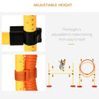 PawHut Dog Agility Jump & Hoop Set – Yellow – product view 5