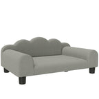 PawHut Small Dog Sofa with Armrests – Grey – product view 1