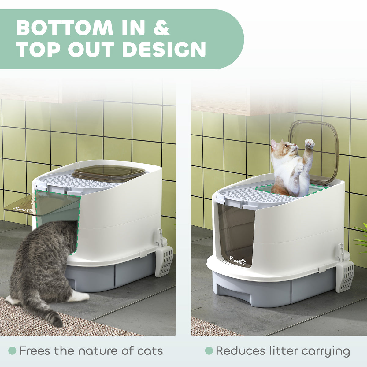Top-entry cat litter box – image 3